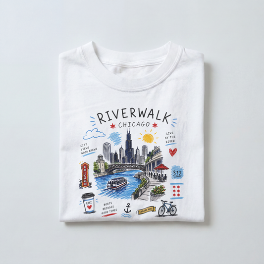 Chicago Riverwalk Tee