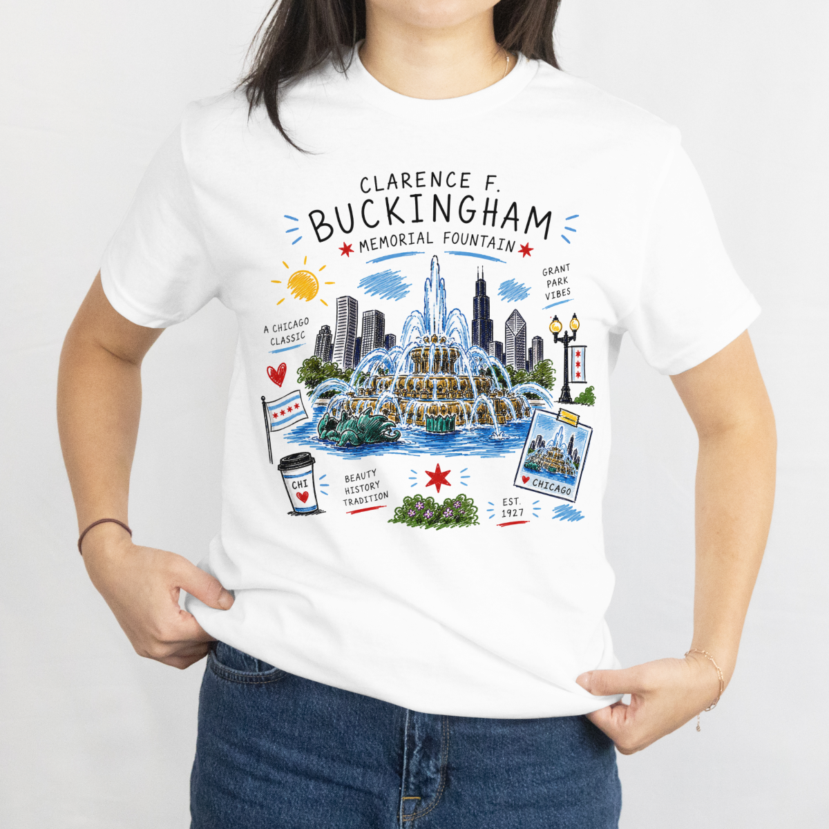 Buckingham Fountain Tee