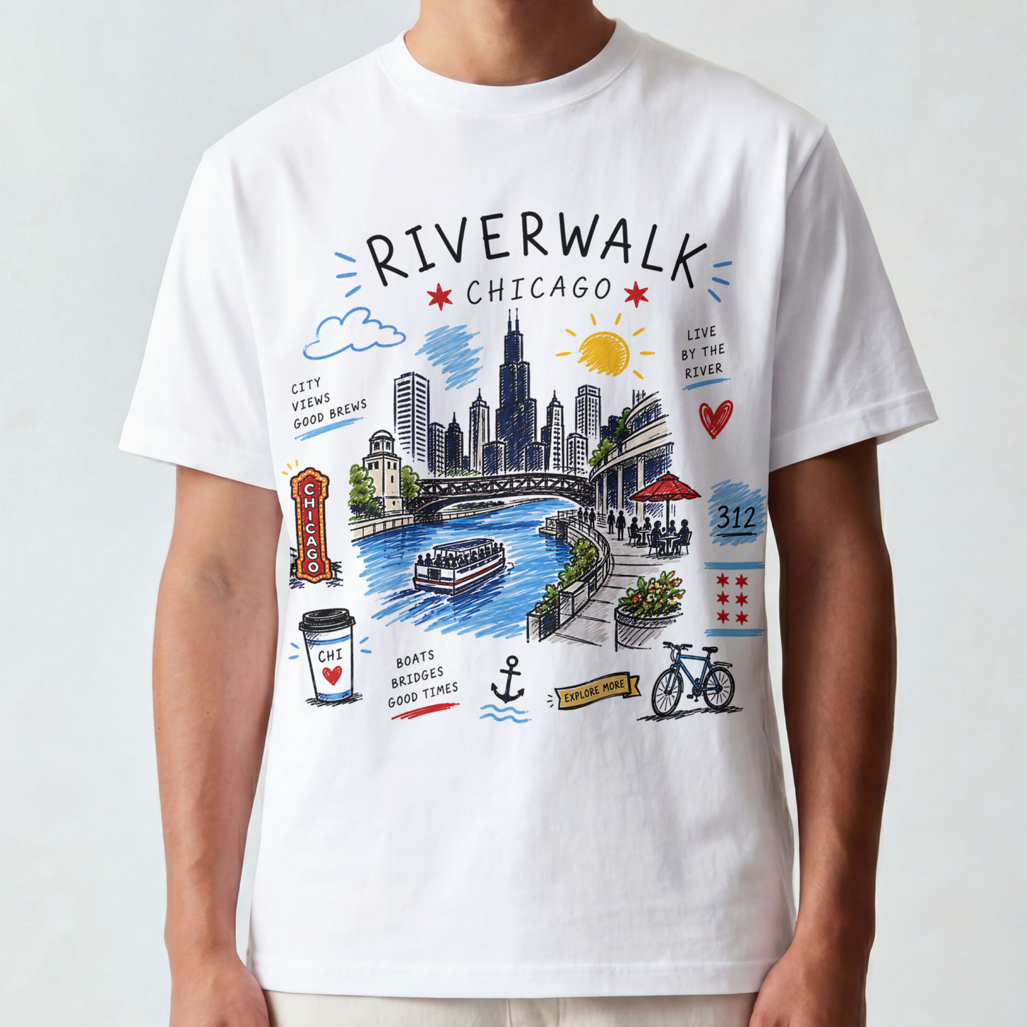 Men's Chi Riverwalk Tee
