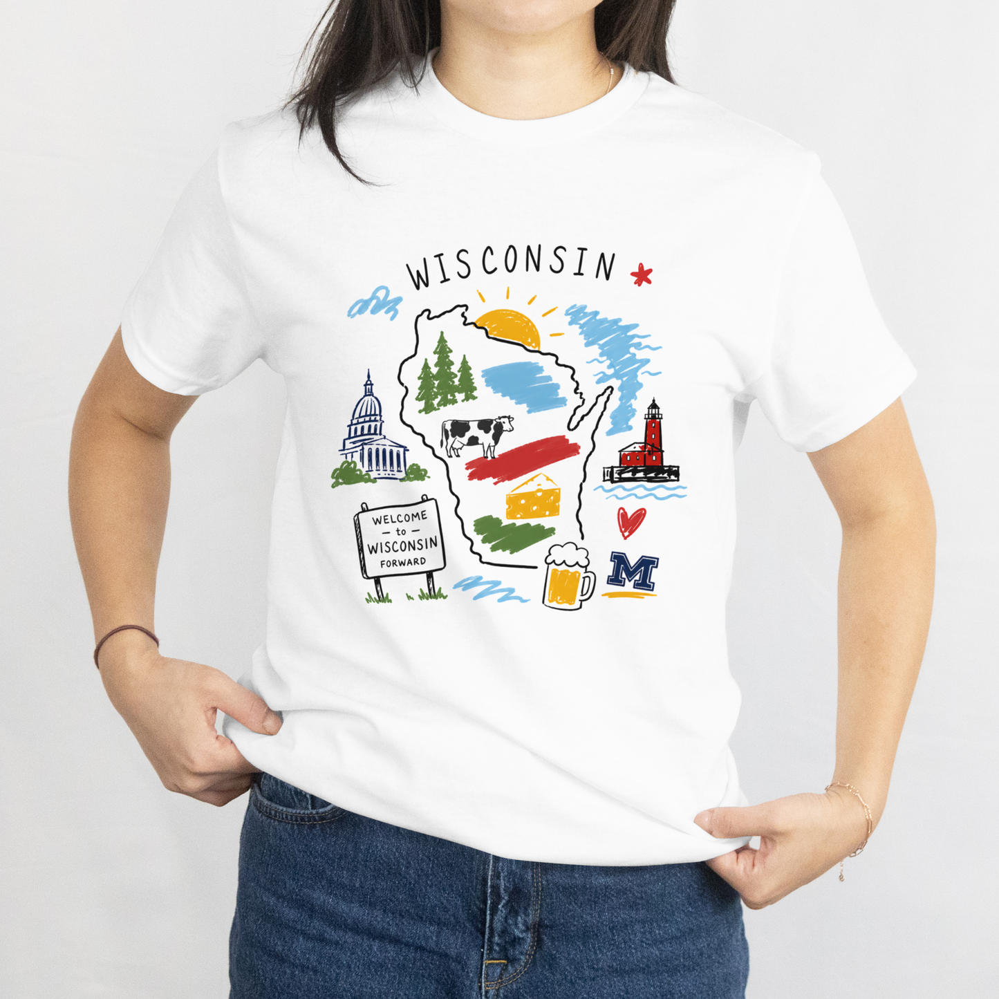 Women's Wisconsin Short Sleeve Tee