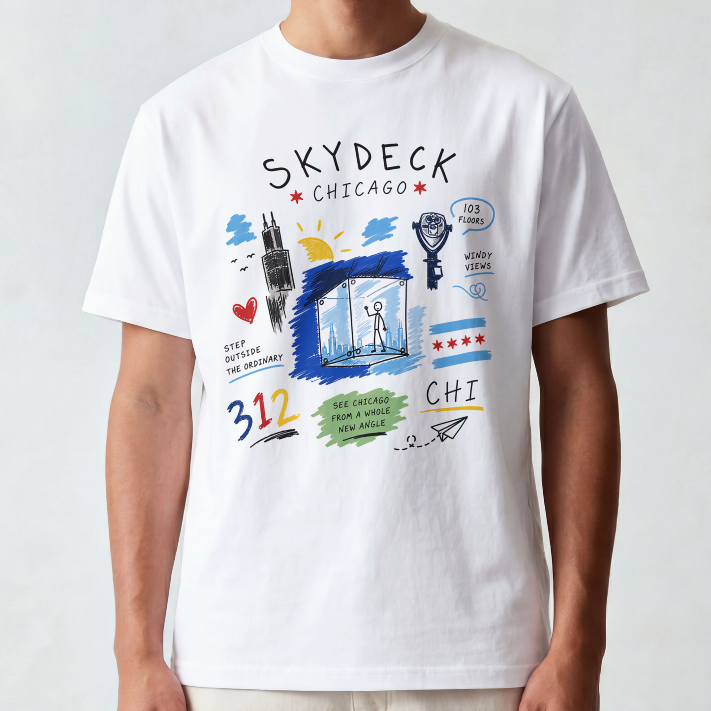 Men's Skydeck Chicago Tee