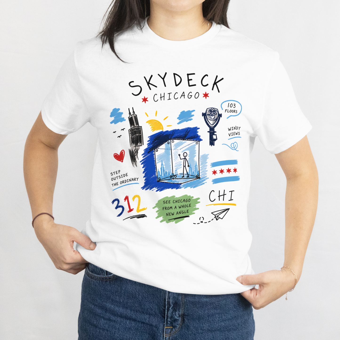 Women's Skydeck Chicago Tee