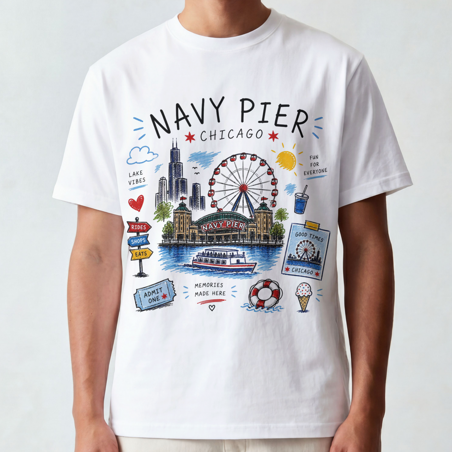 Men's Navy Pier Tee