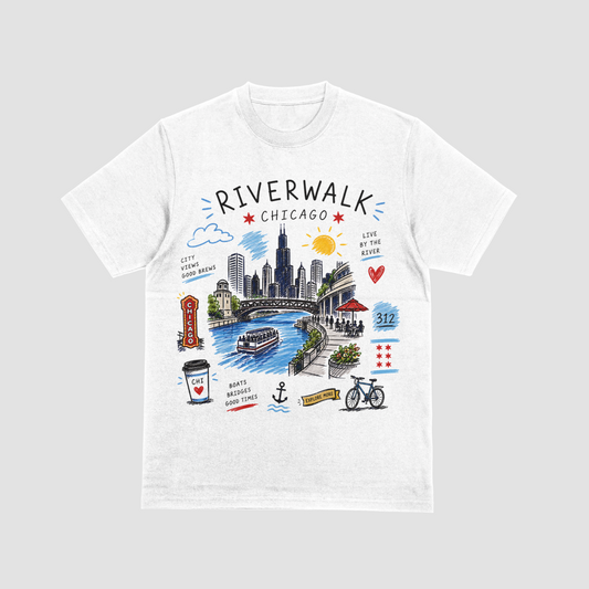Chicago Riverwalk Tee