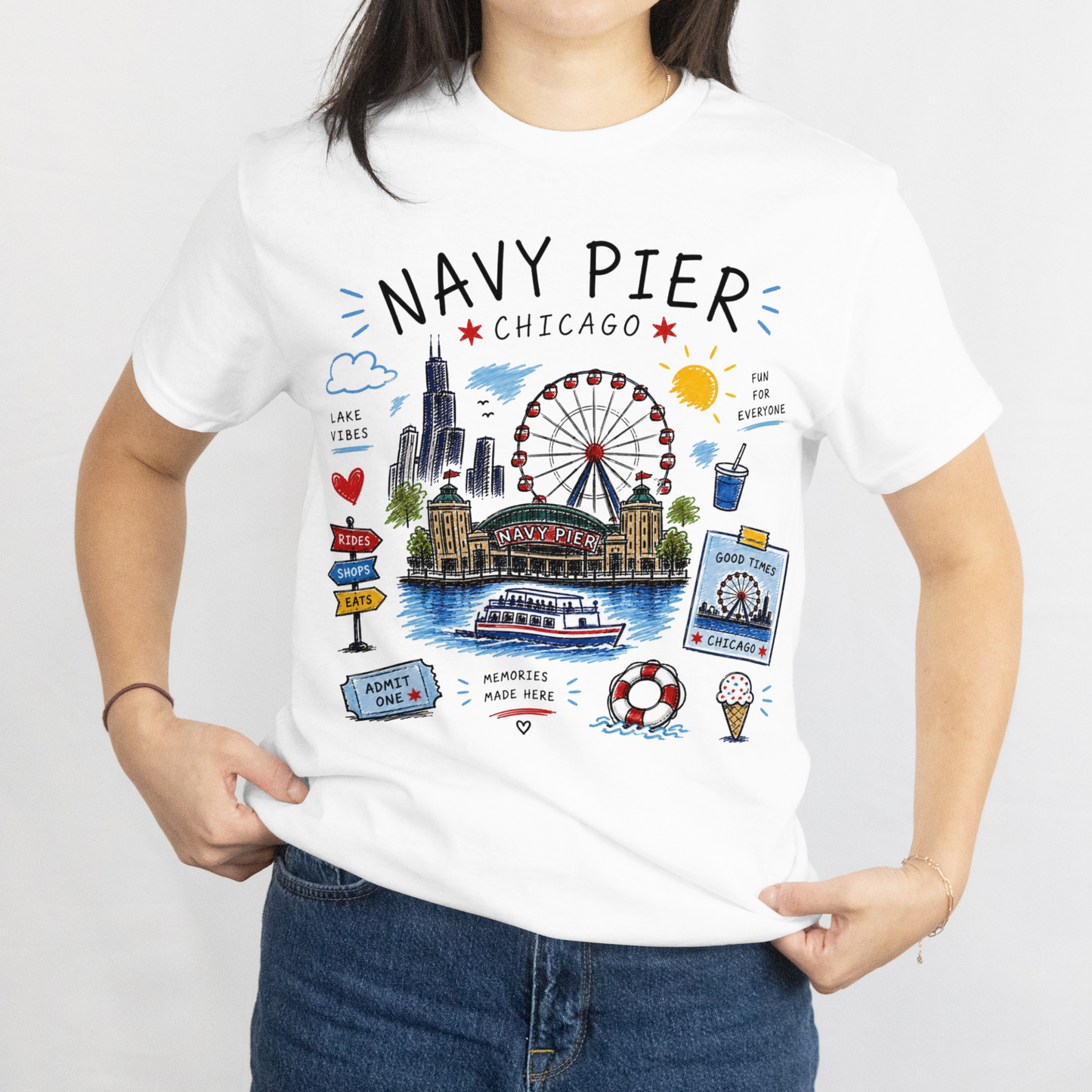 Women's Navy Pier Tee