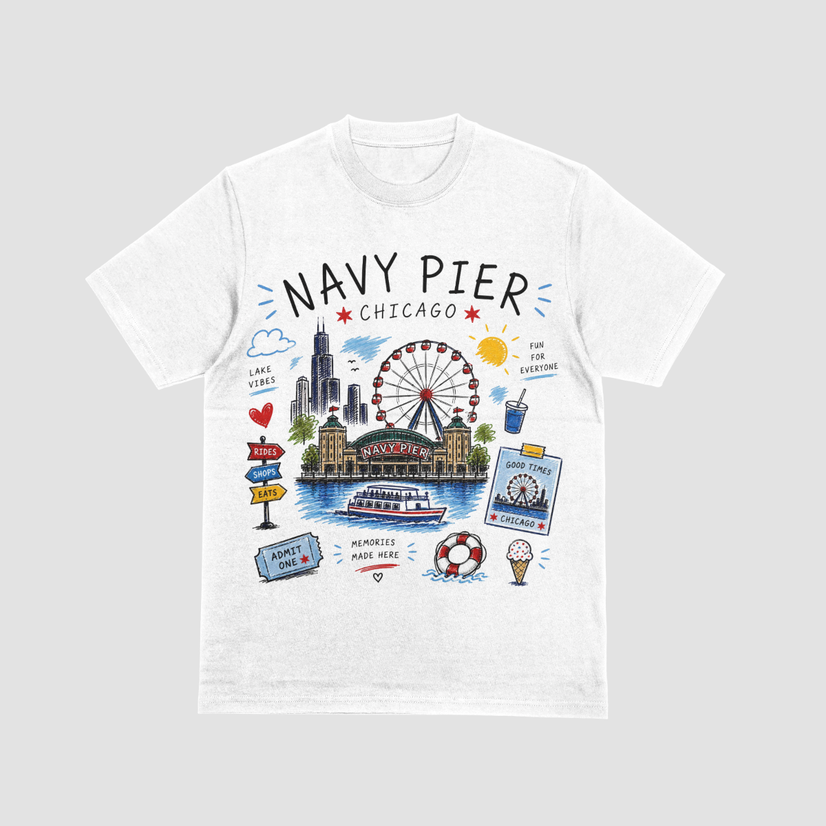 Navy Pier Tee