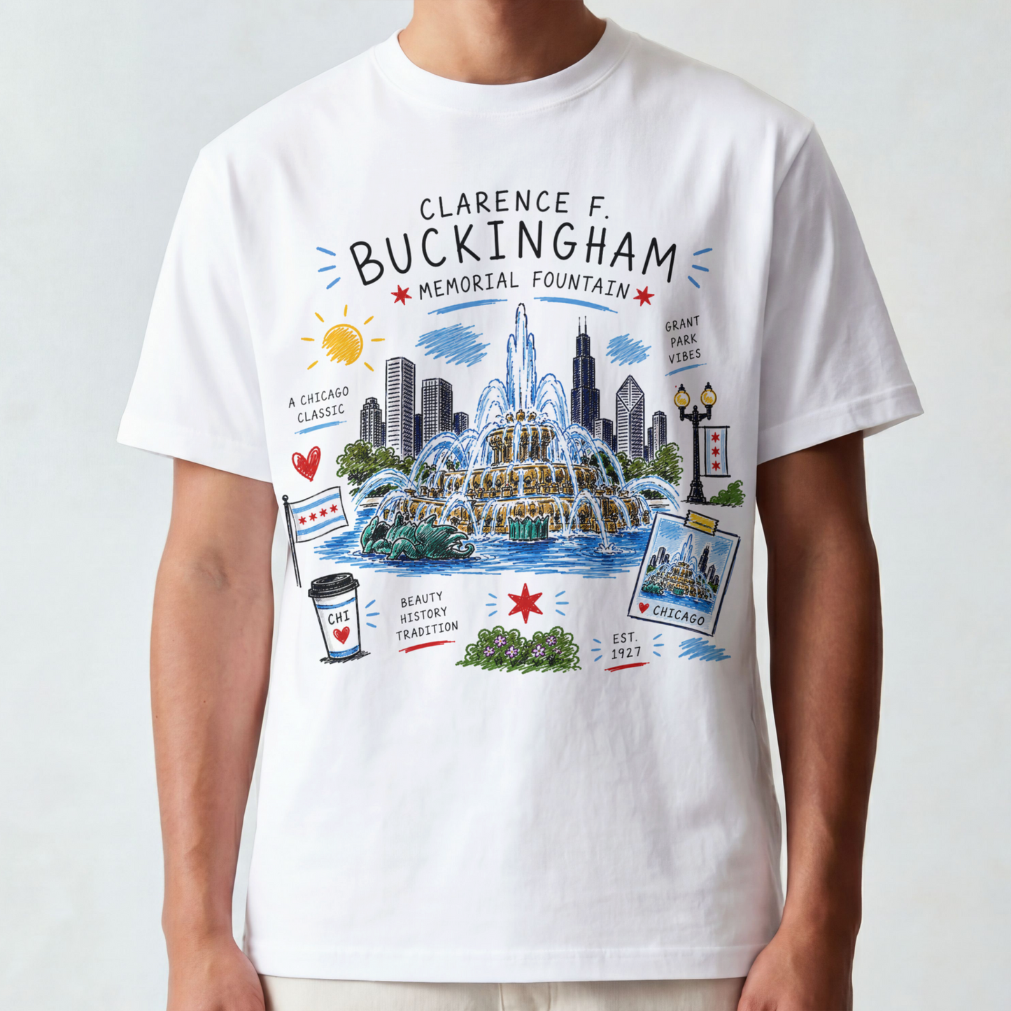 Men's Chi Buckingham Fountain Tee