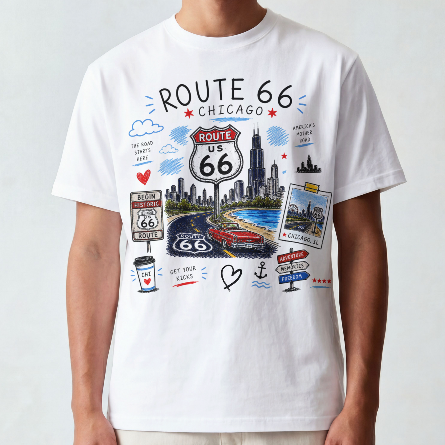 Men's Route 66 Tee