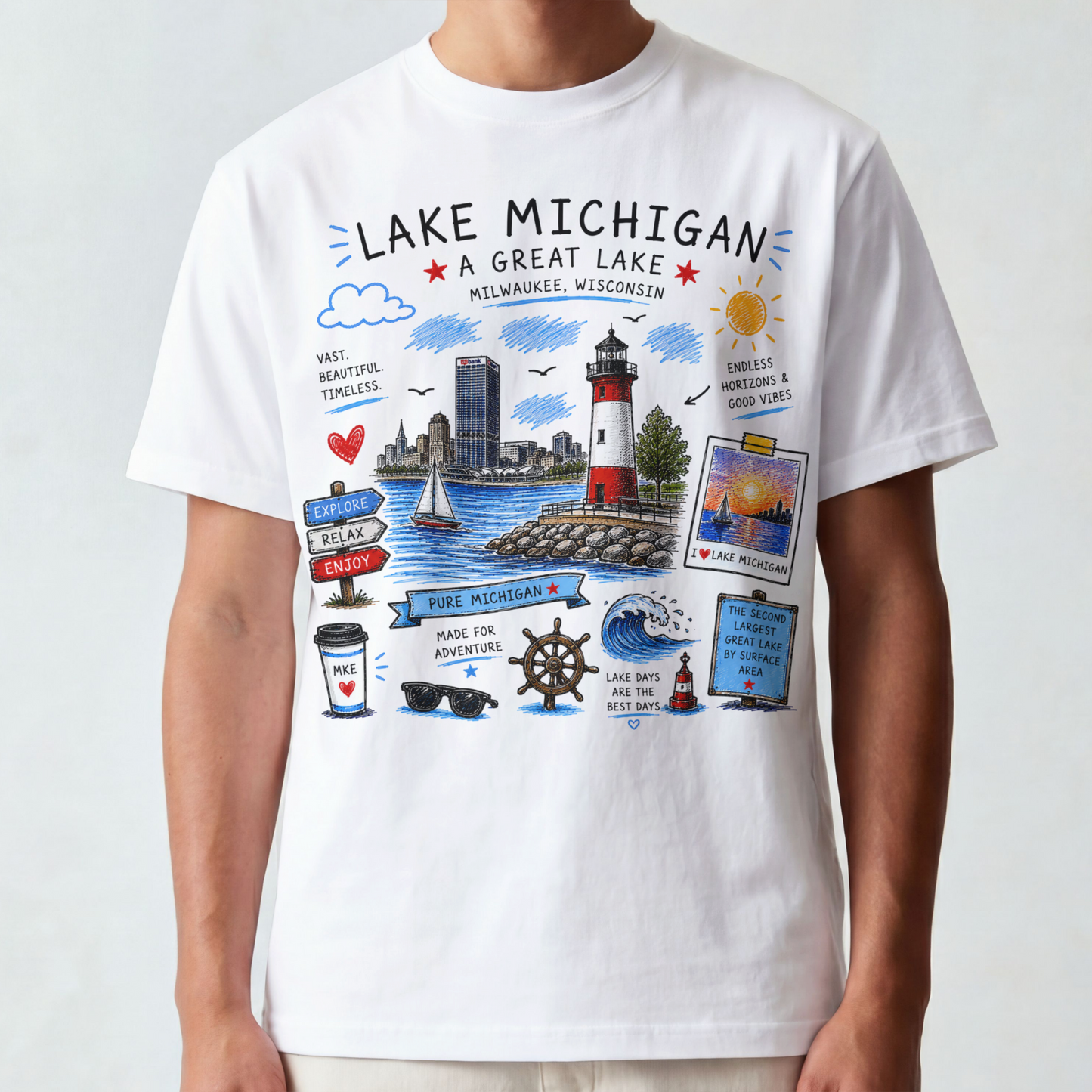 Men's Mke Lake Michigan Tee