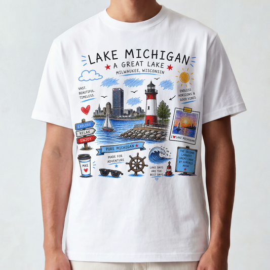 Men's Mke Lake Michigan Tee