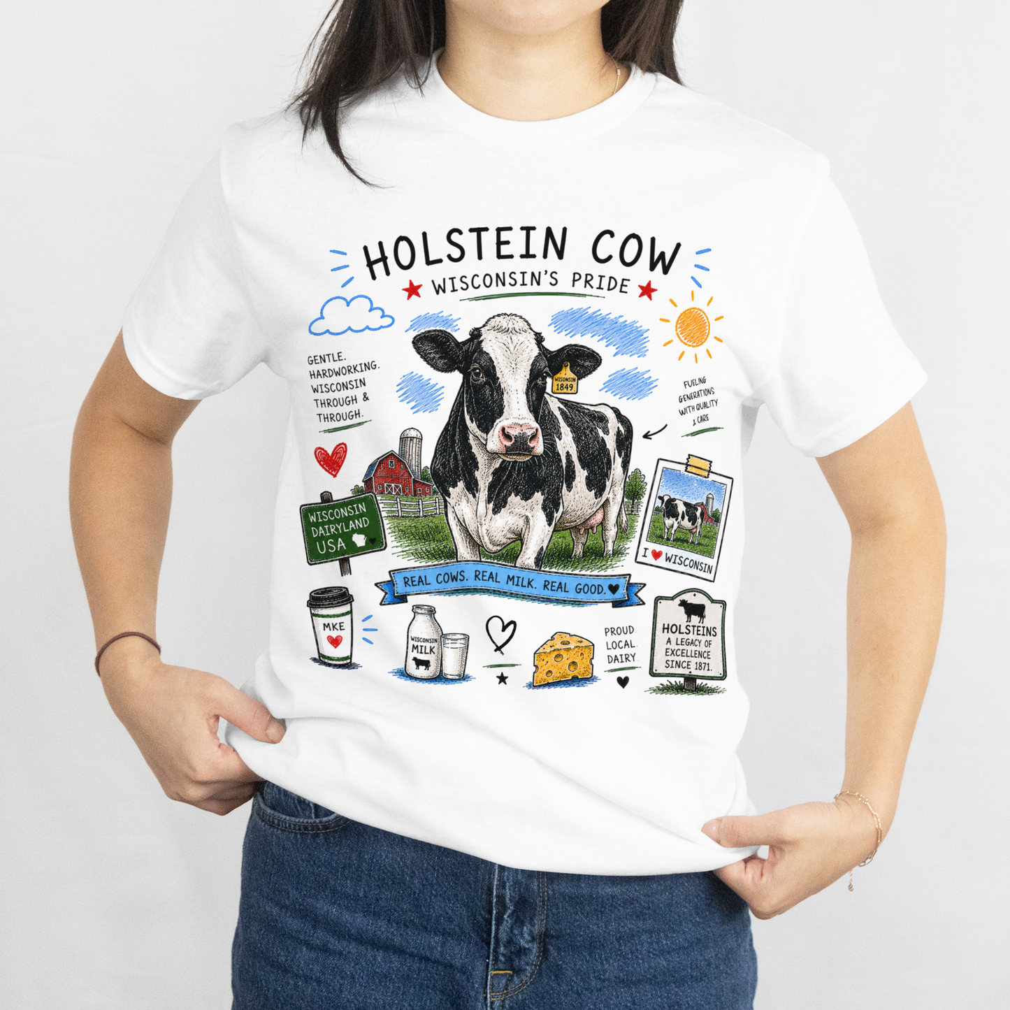 Women's Holstein Cow Tee