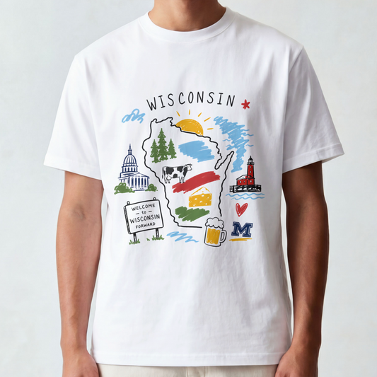 Men's Wisconsin Short Sleeve Tee