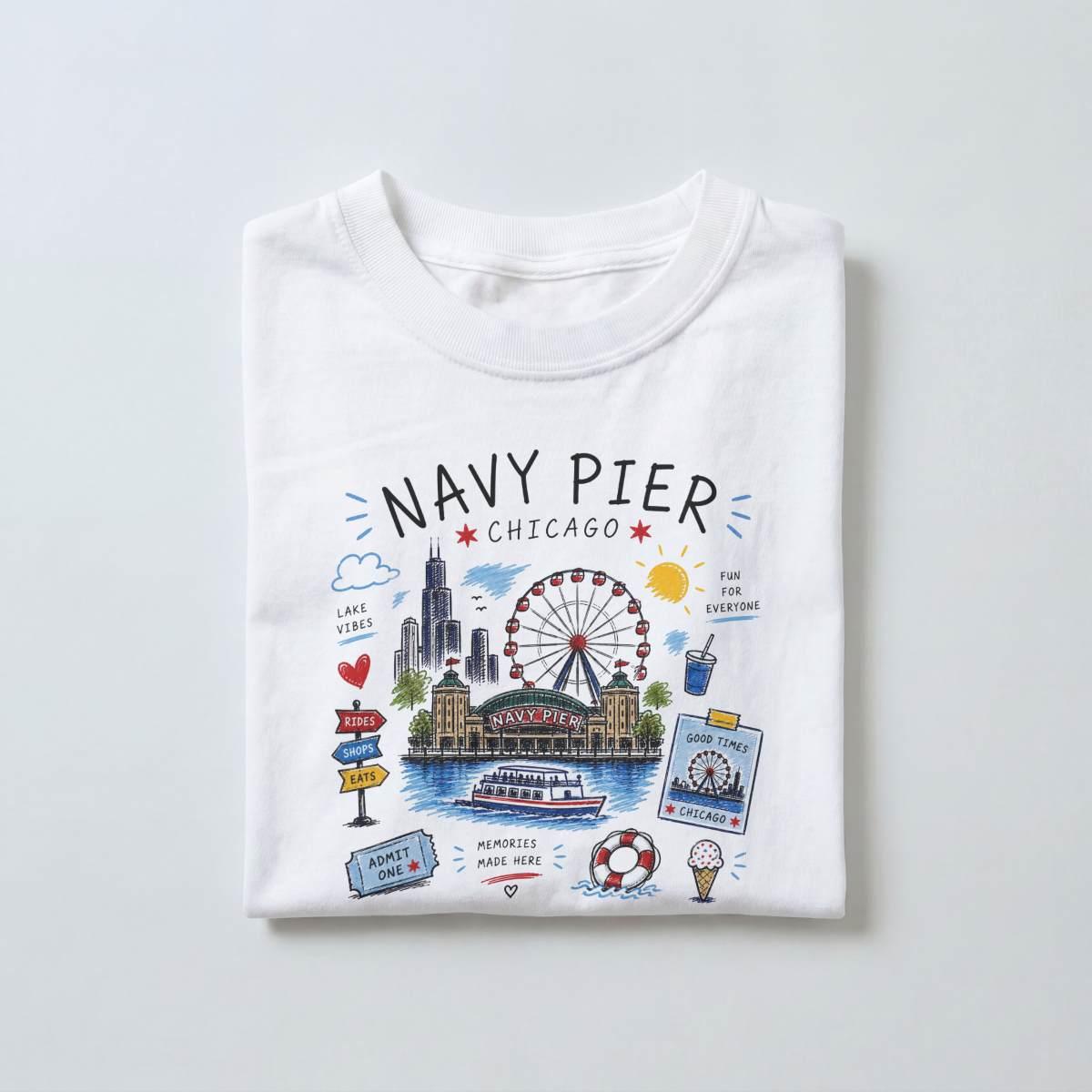 Navy Pier Tee