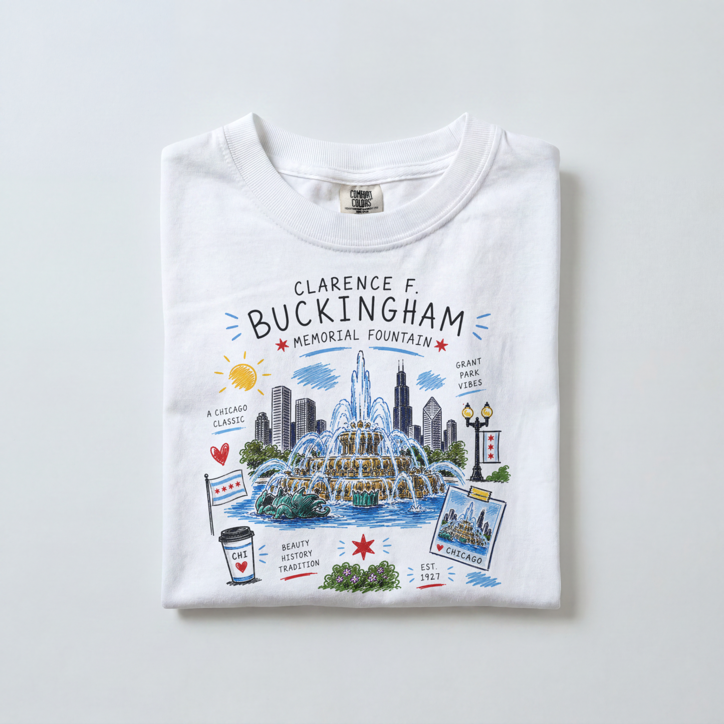 Women's Chi Buckingham Fountain Tee